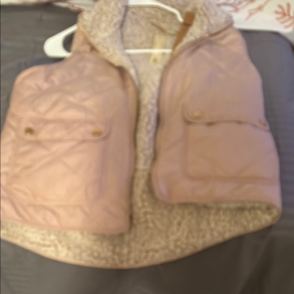 Kids Pink Quilted Vest